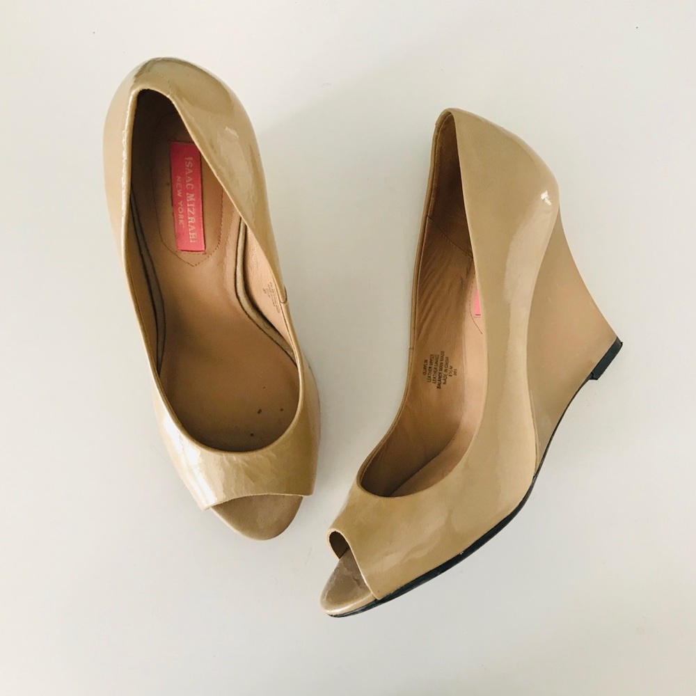 Patent Leather Peep Toe Pump